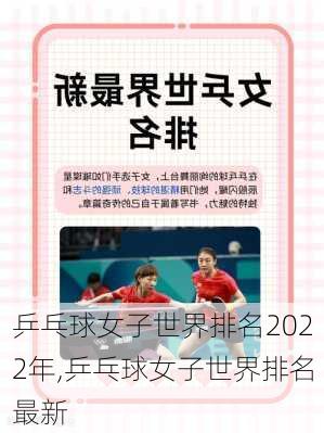 乒乓球女子世界排名2022年,乒乓球女子世界排名最新