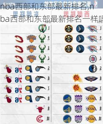 nba西部和东部最新排名,nba西部和东部最新排名一样吗